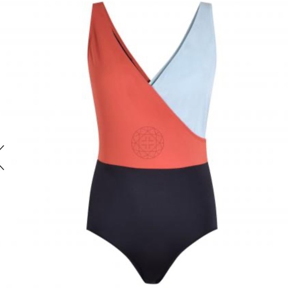 SOLID AND STRIPED THE BALLERINA ONESIE - BLACK/LIGHT BLUE/RED - Picture 4 of 10